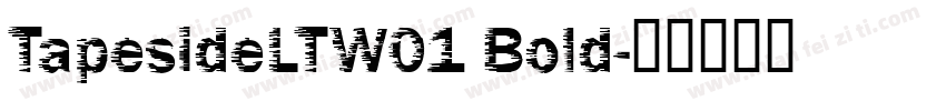 TapesideLTW01 Bold字体转换